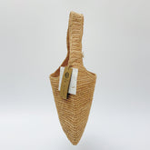 StrawWeave Eco-Friendly Handmade Raffia Shoulder Bag, Women's Small Woven Crossbody Tote, Elegant Casual Summer Beach Vacation Handbag